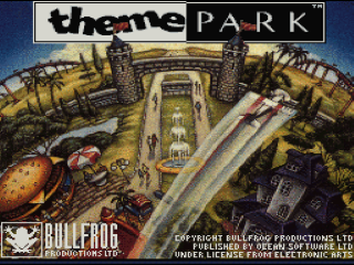 Theme Park title screen for Super Famicom